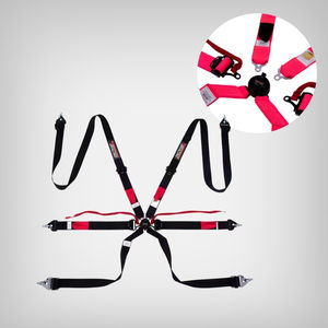 Cinturón de Seguridad de 6 Puntos para Carreras TBRACING ULTRA-D OEM con Logotipo Personalizado, 2 Pulgadas, FIA 8853-2016, Costuras Cómodas Patentadas en Taiwán, Ajuste Rápido - Product Image 1