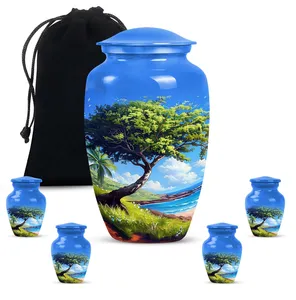 Urna Conmemorativa para Cenizas Humanas, para la Playa, con Acabado Brillante, Tamaño Personalizable, para Mamá - Product Image 3