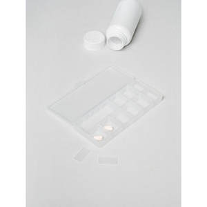 Simple Matte 12-Part Adjustable Compartments <b>Pill</b> Storage <b>Case</b> for Organizing Medications - Product Image 1