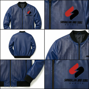 Fashion <b>Men</b>’s Red <b>Jacket</b> Custom Logo PU <b>Leather</b> Lightweight Zipper Casual Wear - Product Image 4
