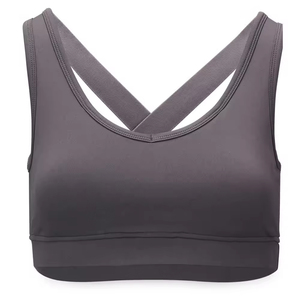 Sujetador deportivo sexy para mujer, el más vendido, de alta sujeción, transpirable, para fitness, yoga, gimnasio, running, venta al por mayor, sin costuras, lavado frontal - Product Image 1