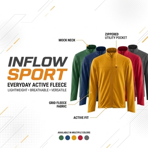 Chaqueta de forro polar con cuello alto y cremallera para hombre, de manga larga, estilo deportivo, para otoño, ropa exterior, chaqueta softshell. - Product Image 6