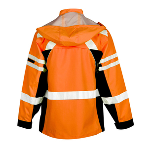 Veste de sécurité réfléchissante pour homme, en polaire, haute visibilité, vêtements de travail d'hiver, certifiée CE, logo personnalisé, grandes tailles - Product Image 3