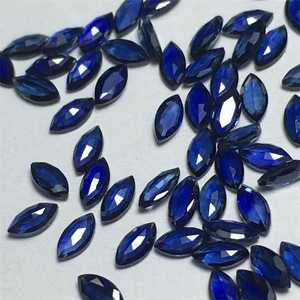 พลอยลาพิส ลาซูลีทรงมาร์คีส์ ขนาด 3x6 มม. ถึง 8x16 มม. เจียระไนเหลี่ยมละเอียด คุณภาพดี - Product Image 1