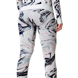 Pantalones de Yoga con Estampado de Mármol y Logotipo Personalizado, Tie Dye, Cintura Elástica sin Costuras, Leggings de Gimnasio con Estiramiento en Cuatro Direcciones, Cintura Alta de Lujo para Fitness - Product Image 2