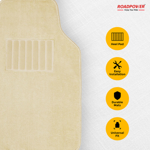 Alfombrillas de Coche ROADPOWER (RP-MAT-033) Premium de 5 Piezas, Duraderas, Diseño de Fácil Colocación, Tela Resistente de Alta Calidad con Bordes Reforzados - Product Image 3