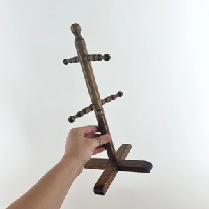 Wholesale Custom Hanging Coffee Cup Storage Rack Desktop Tea Cup Glass Drain Rack Eco friendly Wooden Bottom <b>Tree</b> <b>Mug</b> Holder - Product Image 2