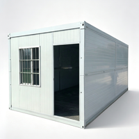 Maison conteneur pliable, maison modulaire préfabriquée portable avec installation rapide, bureau de chantier, dortoir