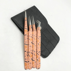 MAHFOOZ INSTRUMENTS – Kit professionnel de pinces à épiler anti-magnétiques en acier inoxydable pour extensions de cils – Pinces lisses - Product Image 5