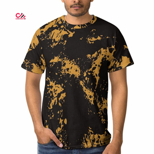 T-shirt homme effet délavé, design personnalisé, couleur unie, manches courtes, col rond, t-shirts effet délavé pour garçons, best-seller - Product Image 2
