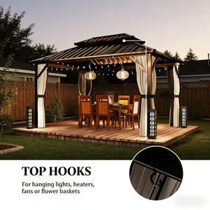 Gazebo/Pergola da Giardino con Tettoia per Ombra e Comfort all'Aperto - Product Image 5