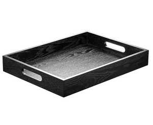 Plateau de service en bois robuste de qualité supérieure pour la cuisine et la salle à manger, idéal pour servir des aliments, des boissons et des desserts, disponible en grande quantité. - Product Image 6
