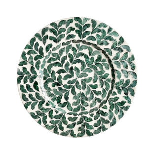 Intricate Shell Mosaic Placemat Handmade Mother of Pearl <b>Table</b> Mat for Collector Quality Home Accessories - Product Image 1