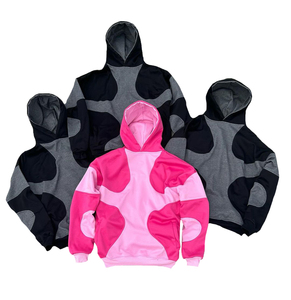 Ensemble décontracté 2 pièces pour femme : Sweat à capuche color block et pantalon de jogging, coupe ample, manches longues, design patchwork, toutes saisons - Product Image 5