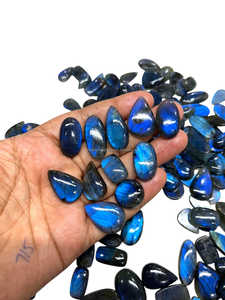 Wholesale Natural Blue <b>Labradorite</b> Mix Shape Cabochon Loose Gemstone For Jewelry Making At Factory Price - Product Image 4