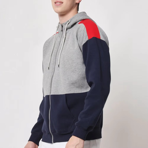 Sudadera con capucha para hombre con cremallera completa, estilo casual urbano, de algodón suave, a la moda, para invierno - Product Image 4
