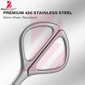 Ciseaux à cuticules ergonomiques à poignée large en acier inoxydable, coupe-précision pour une utilisation professionnelle confortable - Product Image 5