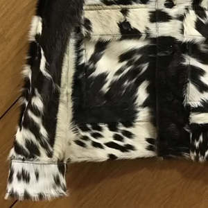 Chaquetas de Cuero con Pelo, Piel de Vacuno Auténtica, Lona Transpirable, Acabado de Alta Calidad, Modernas con Detalles de Animales - Product Image 4