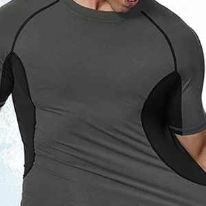 Rash Guard Long Sleeve Compression Training Shirt Rash Guard Quick Dry Athletic Sportswear Top Rash Guard Stretch Fabric - Product Image 2