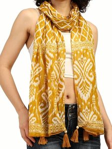 Women's Long Printed Geometric Dot Scarf Lightweight Breathable Windproof Anti-Bacterial Polyester Casual All Seasons Black - Product Image 2