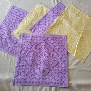 Fundas de cojín con apliques hechos a mano, fundas de cojín para decoración del hogar, fundas de cojín con trabajo de calado indio - Product Image 1