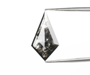 Diamante de laboratorio de 2.20 ct con corte Kite, estilo sal y pimienta, corte excelente, para joyería, estilo rústico, diamantes negros, diamante sal y pimienta - Product Image 4