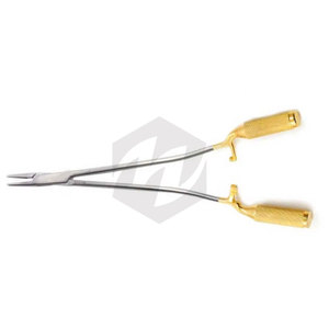 Portaagujas quirúrgico de liberación rápida para cromosomas con mordazas dentadas de carburo de tungsteno de acero inoxidable de alta calidad - Product Image 5