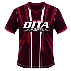 Ensemble short et maillot de rugby marron, noir et blanc, à manches courtes, col en V, uniforme d'équipe, respirant, léger, personnalisable, pour l'entraînement sportif - Product Image 3