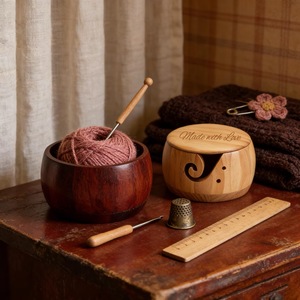 Wooden <b>Yarn</b> Bowls High Quality - Product Image 3
