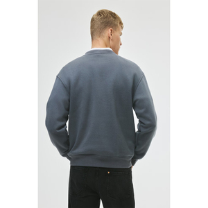 Sudaderas de Cuello Redondo Lisas para Hombre, de Alta Calidad, con Forro Polar, Personalizables con Bordado, Corte Holgado, Estilo Casual, Vintage, OEM - Product Image 4