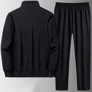 Ensemble de survêtement sportif d'hiver pour homme 2026, le plus vendu, décontracté, confortable, respirant, en polaire unie - Product Image 4