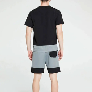 Ensemble de shorts décontractés pour hommes, coupe ample, imprimé numérique, respirant, séchage rapide, confortable, polyester/coton - Product Image 2