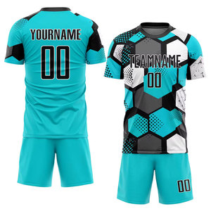 เสื้อฟุตบอลคุณภาพสูง เสื้อเจอร์ซีย์ผู้ชายแบบกำหนดเอง ชุดฟุตบอล เสื้อยืด ชุดกีฬาฟุตบอล พิมพ์ลายแบบ Sublimation สำหรับแฟนบอล/นักเตะ - Product Image 1