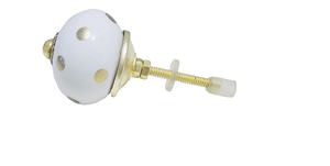 Boutons industriels en céramique à pois or blanc pour armoire cuisine commode chambre salon tiroir armoire poignée tire - Product Image 2