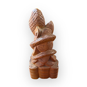 Statue de serpent au design moderne, sculptée avec raffinement, en bois Huong, pour décoration intérieure - Product Image 4