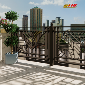 Barandillas de Hierro Forjado Personalizadas y Elegantes Diseños de Pasamanos para Balcones de Villas de Lujo: Calidad Premium y Selección a Precio de Fábrica - Product Image 4