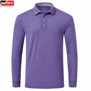 Polo à manches longues pour homme au design exclusif, mélange de coton, impression personnalisée, production OEM - Product Image 1