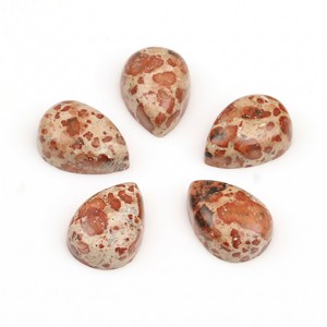 Cuarzo Natural Único, Jaspe Asteroidal, 10x14mm, Corte Pera, Base Plana, Cabujón Calibrado, Gema Suelta para Joyería, ¡Venta Caliente! - Product Image 2
