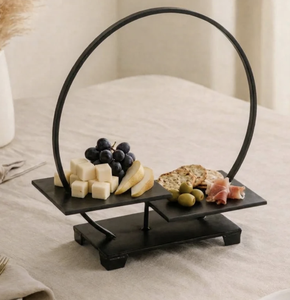 Modern Metal Handmade Round Two Tier Cake <b>Stand</b> Dessert Display Cupcake Pastry Serving Tray for Wedding Birthday Party Buffet - Product Image 4