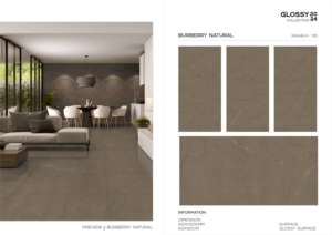 Carreaux de porcelaine émaillée polie à surface sculptée, de style moderne, conçus pour les applications de revêtements de sol et de murs à grande échelle. - Product Image 3