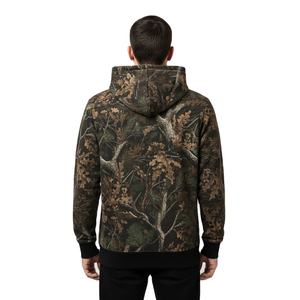 Sweat à capuche d'hiver Buck Skull Camo avec impression numérique, finition délavée, 100% coton, conçu pour l'amateur de plein air dédié - Product Image 4