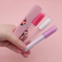 Tube de luxe de 3ml 5ml avec logo personnalisé brillant à lèvres tubes de rouge à lèvres vides conteneurs d'emballage tube de brillant à lèvres cosmétique vente en gros