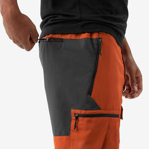 Pantalones Cortos Cargo Naranja para Hombre, Cintura Alta, Cierre con Cordón, Secado Rápido, Poliéster Elástico, Estilo Casual con Bolsillos, Logotipo Frontal - Product Image 4
