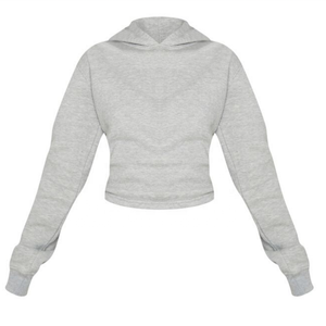 Sudadera con Capucha Corta Personalizada para Mujer, con Logotipo Frontal, Tejido de Felpa Ecológico - Product Image 6