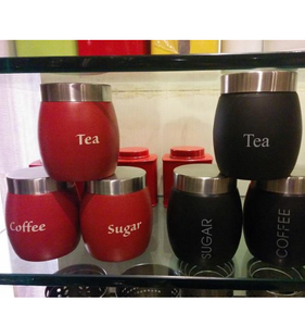 Best Premium Quality Iron Tea Coffee Sugar Storage <b>Set</b> Use Airtight Kitchen Metal <b>Canister</b> <b>Set</b> Use Decorative Iron Pantry - Product Image 4