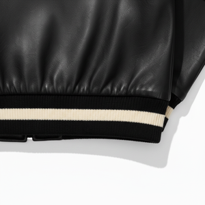 Chaqueta de Béisbol de Cuero para Hombre de Alta Calidad 2026, Chaqueta Bomber de Moda, Abrigo Varsity, Suministro del Fabricante - Product Image 5