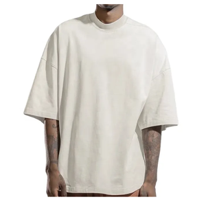 Jersey Formal de Poliéster/Algodón para Hombre, Talla Grande, Calidad Premium, Corte Holgado, Hombros Caídos, Diseño Personalizado, Cuello Redondo, Tejido de Punto - Product Image 5
