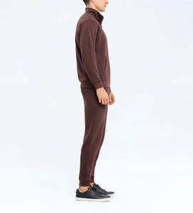 Chándal Deportivo Personalizado para Hombre, de Color Sólido, Secado Rápido, Transpirable, con Cierre de Media Cremallera y Bolsillo Tipo Canguro - Product Image 4