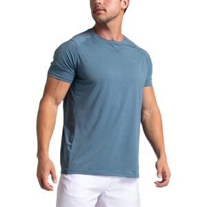 เสื้อยืดฟิตเนสสำหรับผู้ชายเสื้อออกกำลังกายสีพื้นสำหรับ2026ฟิตเนสวิ่งออกกำลังกายในยิมขายส่ง - Product Image 1