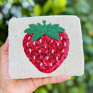 Monedero con cuentas y cremallera, con cuentas en ambos lados, tipo bolso para ropa - Product Image 3